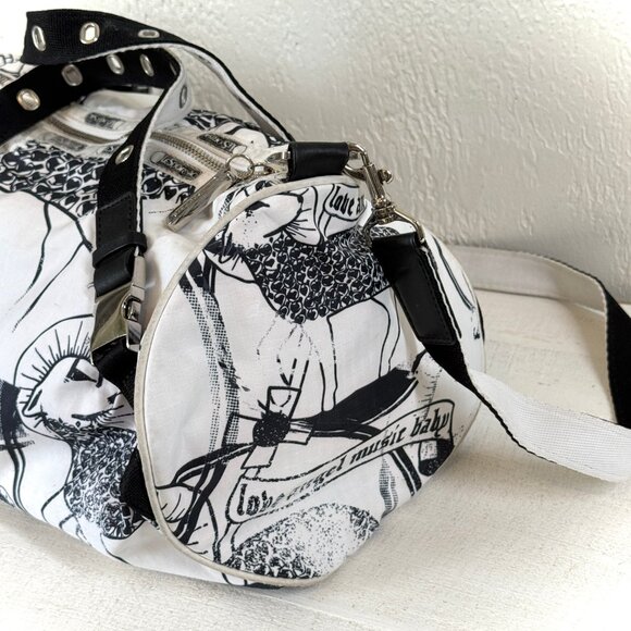 Vintage Gwen Stefani LeSportsac L.A.M.B Graphic Nylon Duffle Shoulder Bag Y2K - Picture 6 of 13
